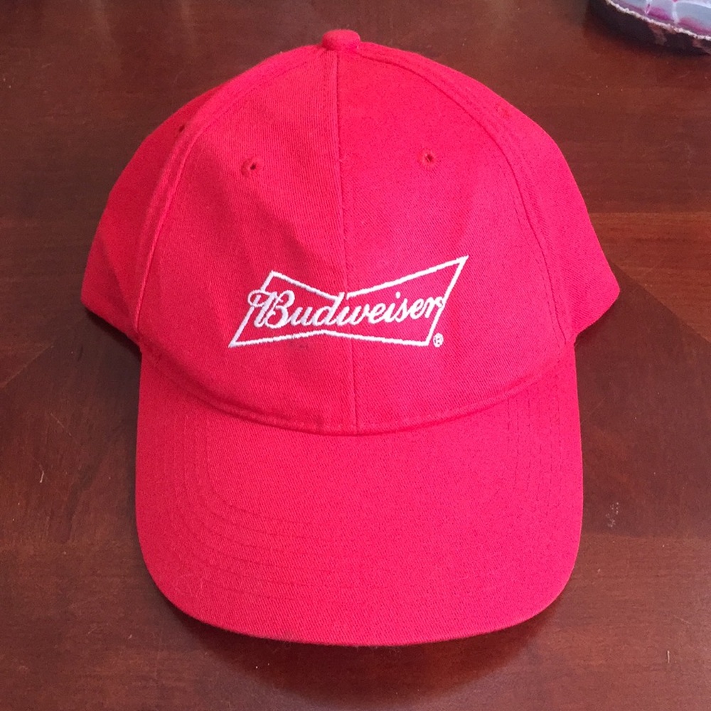 Budweiser American  beer red snap back hat